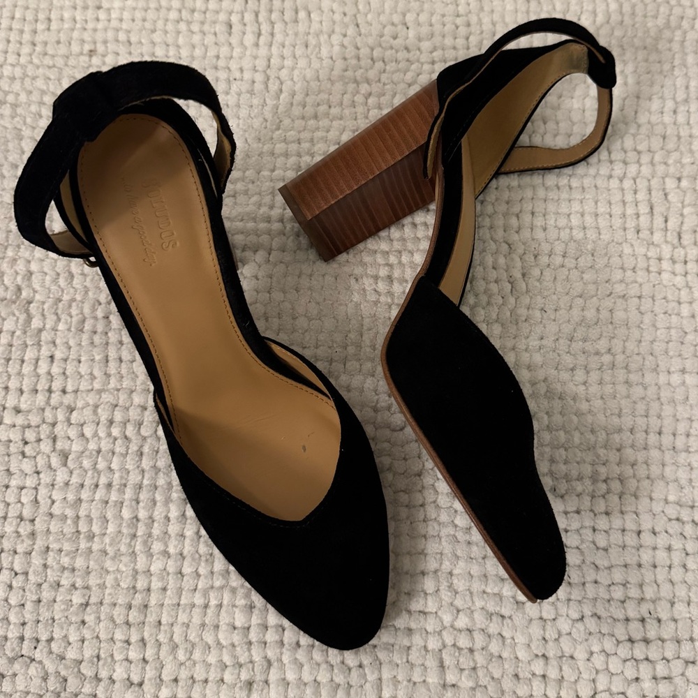 Soludos Black Heels - Collette